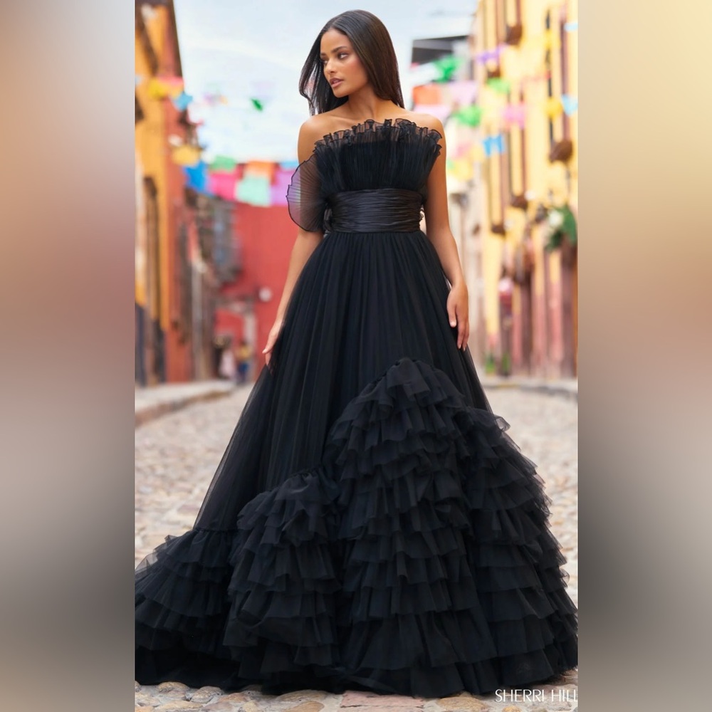 Sherri Hill Black Ballgown #55323